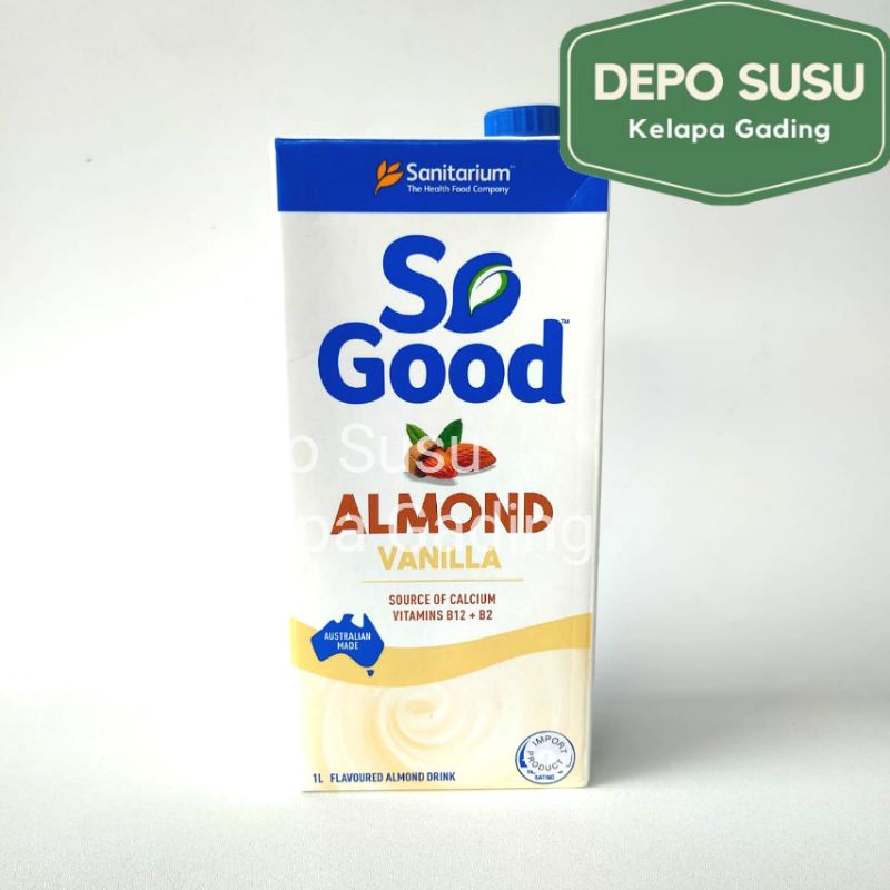 Sanitarium So Good Almond Milk Original / Unsweet | Susu Almon Oat Unsweetened Import Premium Barista