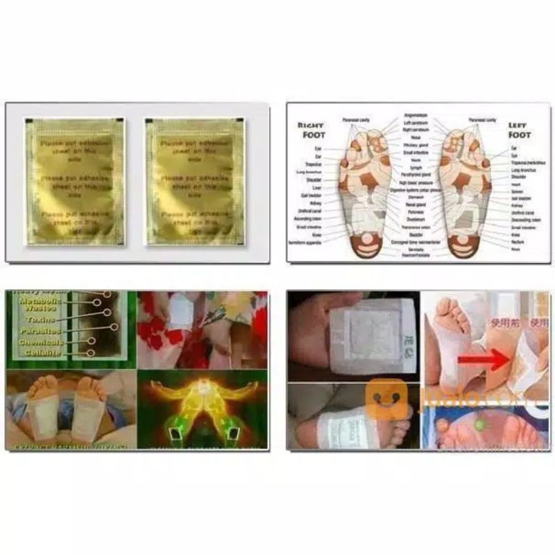 ORIGINAL KINOKI GOLD KOYO KAKI DETOX ORIGINAL ISI 10 PAD DALAM 1 BOX