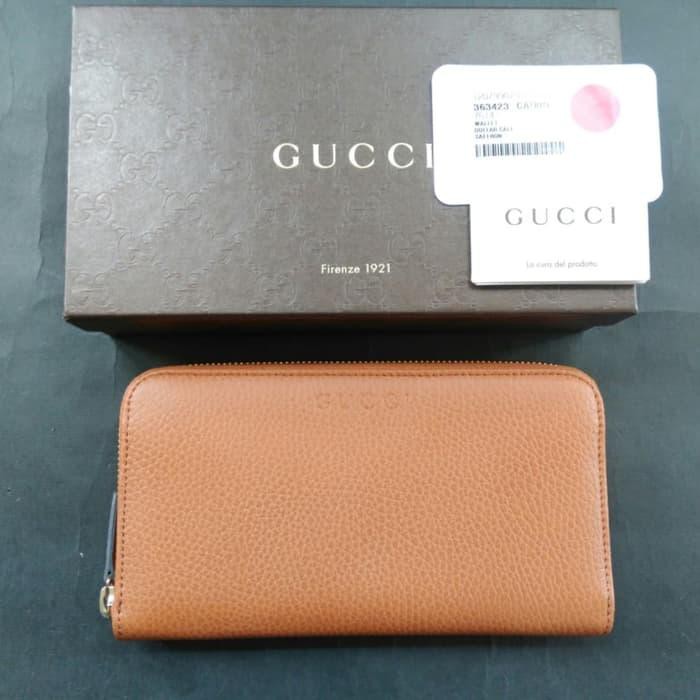 PROMO BESARBESARAN  Gucci Wallet Women Dollar Calf, Dompet Gucci Original Leather  NEWW