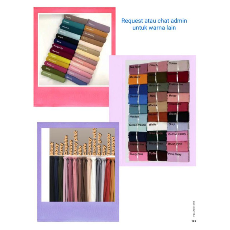 Part 1 Pasmina Polos Ceruty Baby Doll Pilih Warna [ Pilih Warna ]-warna lain part 2