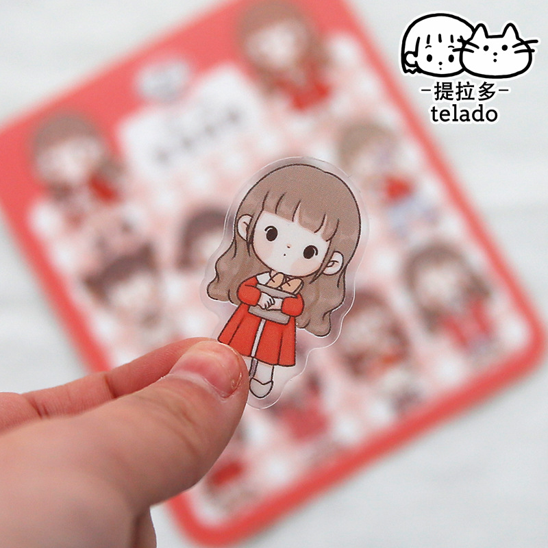 imoda 40 lembar Gadis Cantik dan Cantik Scrapbooking Dekorasi DIY Stiker-3
