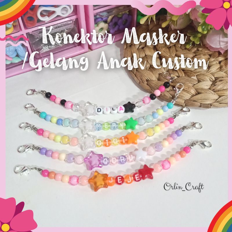 Konektor Masker Hijab Anak Custom