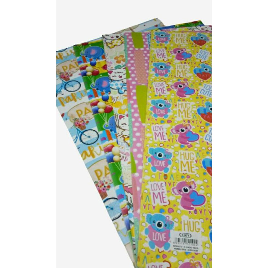 

J9I [DAVIS] Kertas Kado KIKY (50pcs)✵ (Terkini)