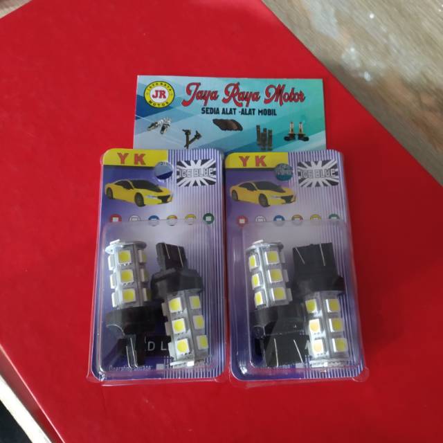 lampu stop LED T20 18 Titik model Tancap Putih HARGA SATU BUAH