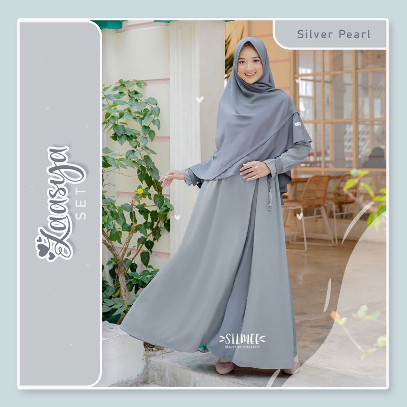 Gamis Laasya Grey Bean by Silmee