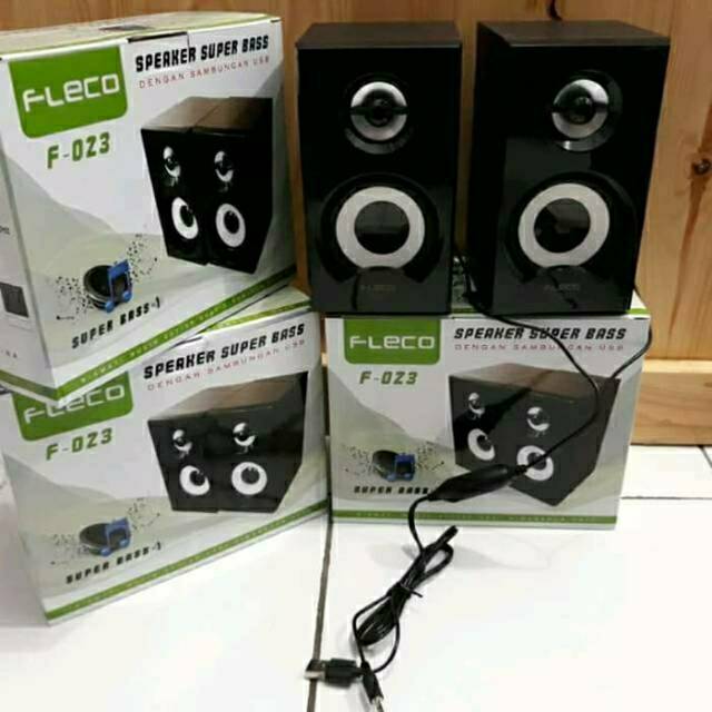 Fleco Spiker Laptop Komputer Speaker Portable FLECO F-023 Exstra Power Ful Bas Harga Termurah