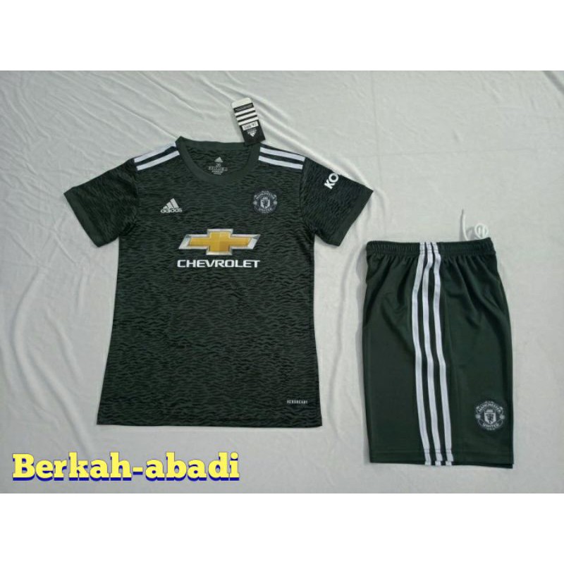 SETELAN BOLA JERSEY BOLA MU RED DEVILS AWAY 2020/2021 IMPORT GO