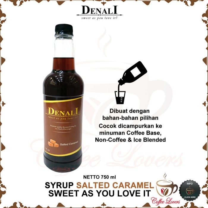 

DENALI SYRUP SIRUP DENALI UK RASA SALTED CARAMEL