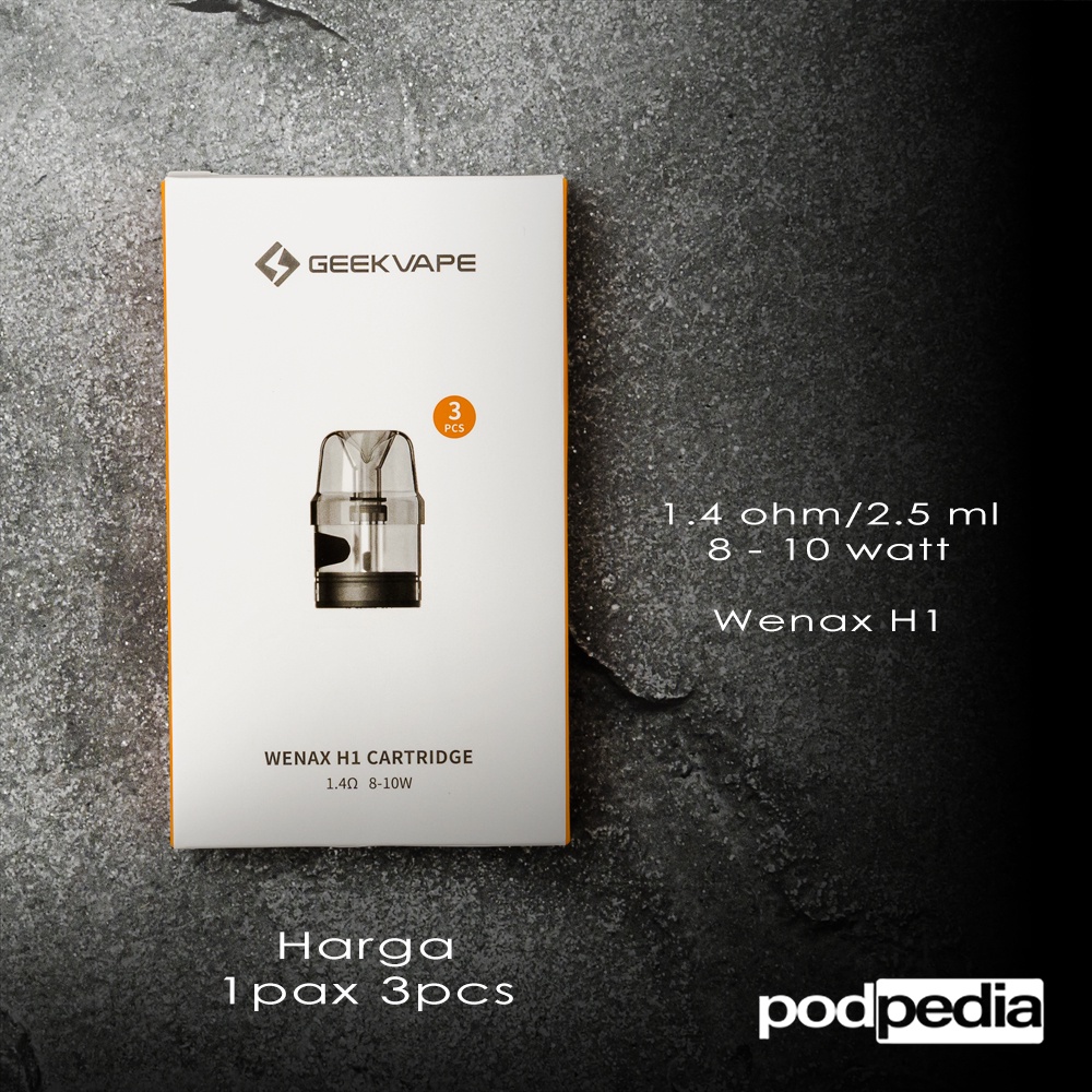 GeekVape Wenax H1 0.7 1.4 ohm 2.5ml Cartridge Authentic