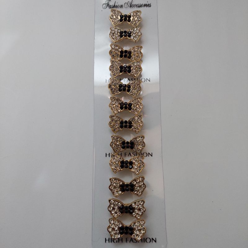 BROS DAGU Kecil Mungil Hijab Full Mata Korea Aksesoris Wanita Muslim-Kuning hitam B