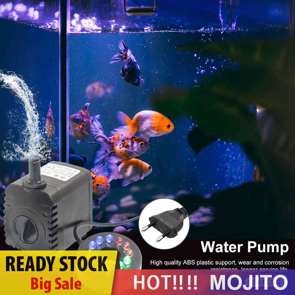 Pompa Air Mancur Submersible 8W Dengan 12 Lampu LED