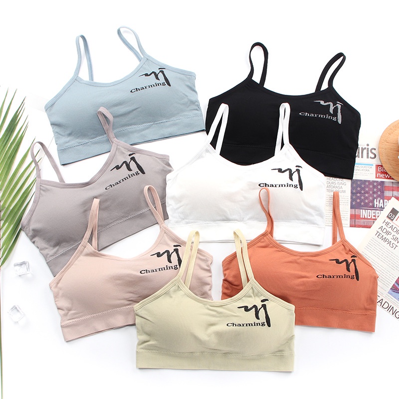 FYGALERYSURABYA  BRA531 Bra Tanpa Kawat Pakaian Dalam Wanita Polos Charming Bra Olahraga Sportbra Gym