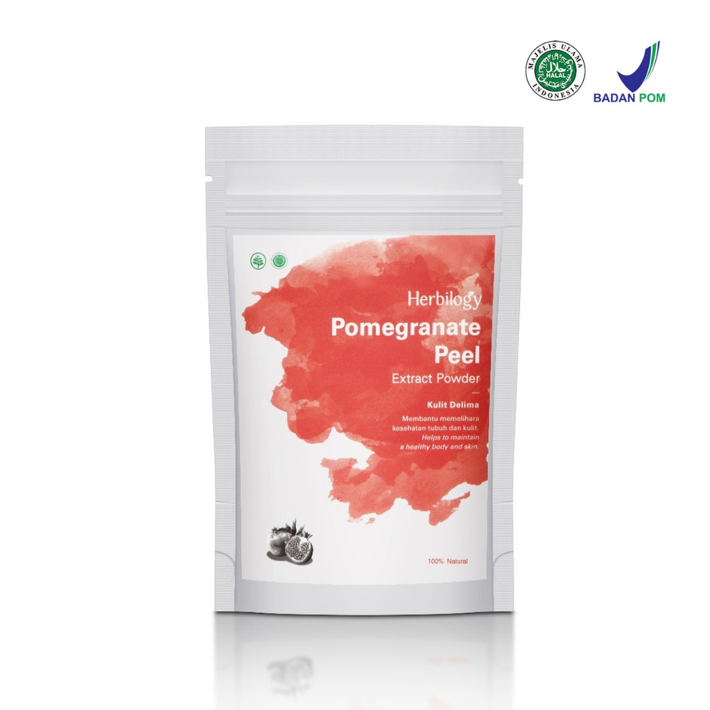 Herbilogy, Pomegranate Peel Extract Powder (Kulit Delima)