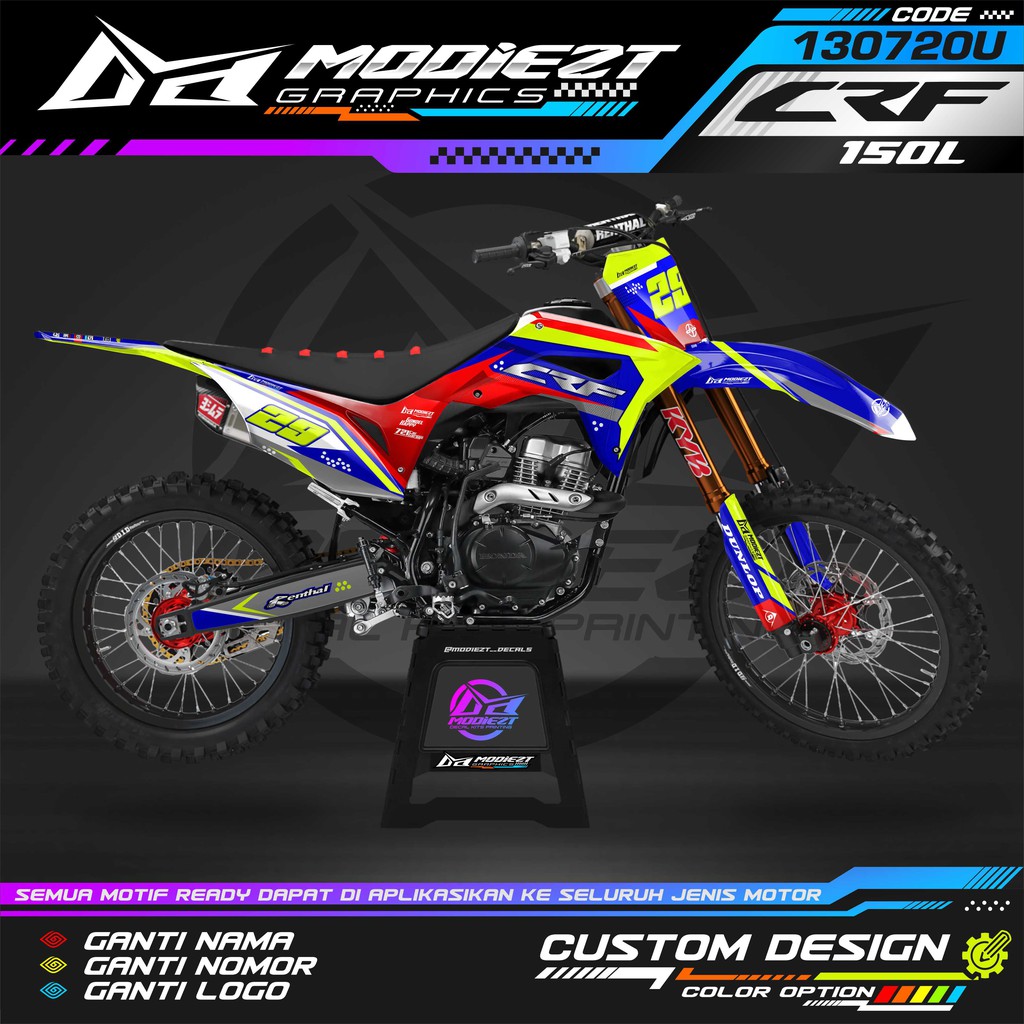 DECAL STIKER CRF 150 230 250 (130720U)