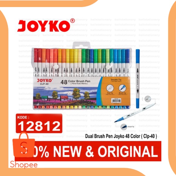 

Promo Dual Brush Pen Joyko 48 Color Clp-40 18thM parts Berkualitas