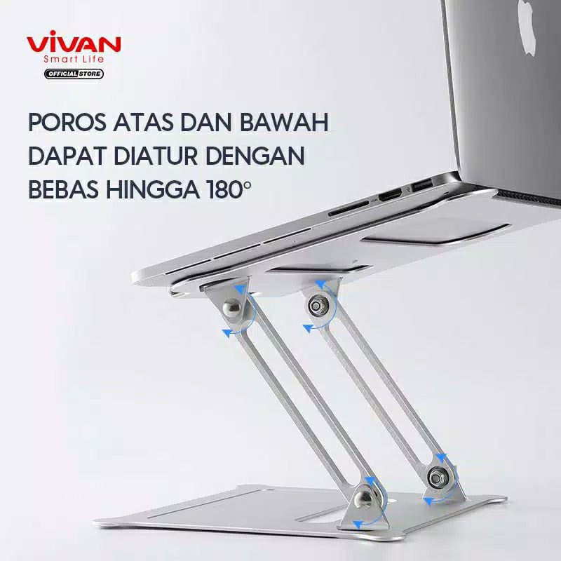 Vivan VLS01 Alluminium Alloy Liftable and Foldable Laptop Cooling Stand