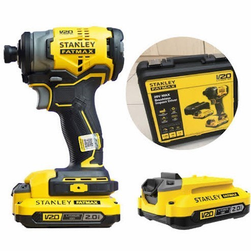 Stanley SBI810 Bor Obeng Baterai 20v Brushless Cordless Impact Driver