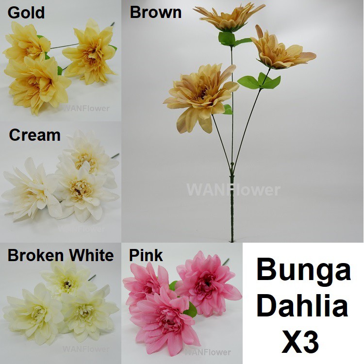 WANFLOWER Bunga Dahlia X3 * ALL