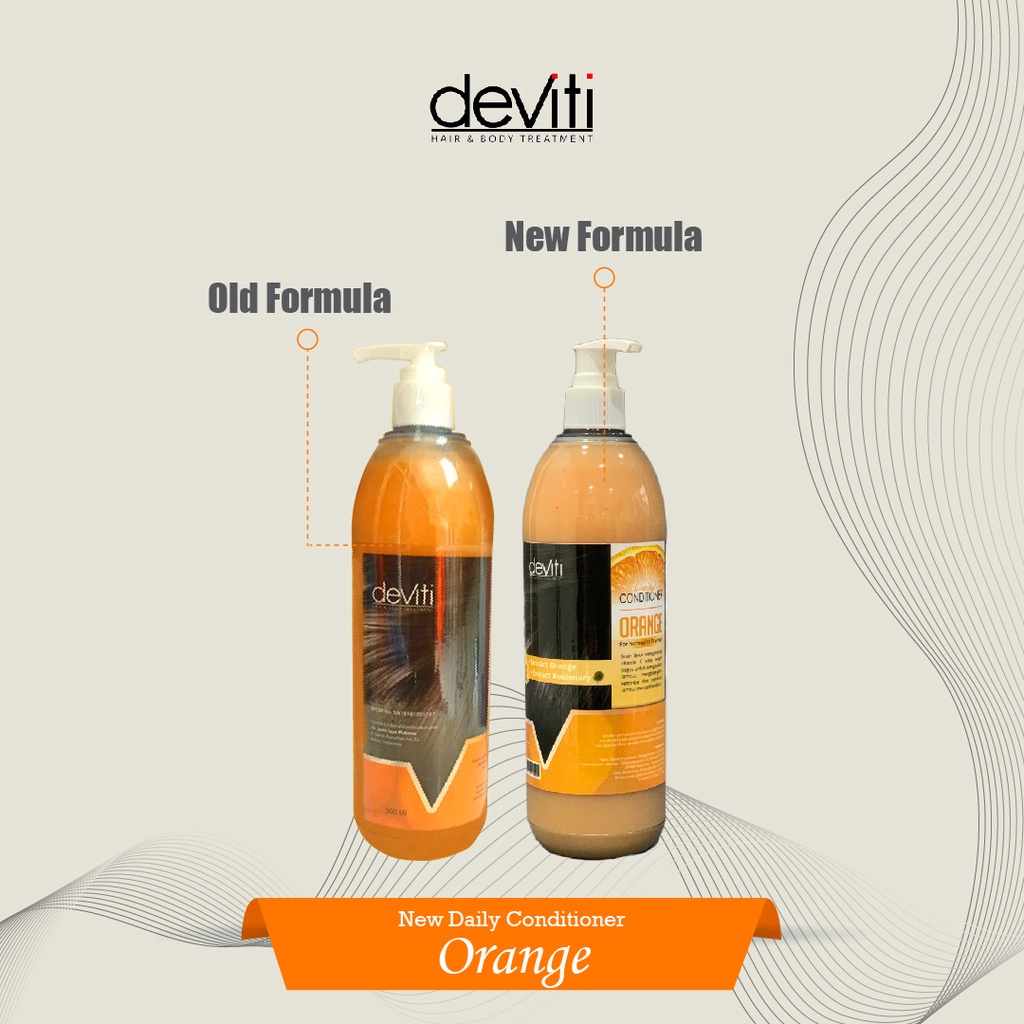 Deviti Hair Conditioner Orange 500Ml Perawatan Rambut Rontok