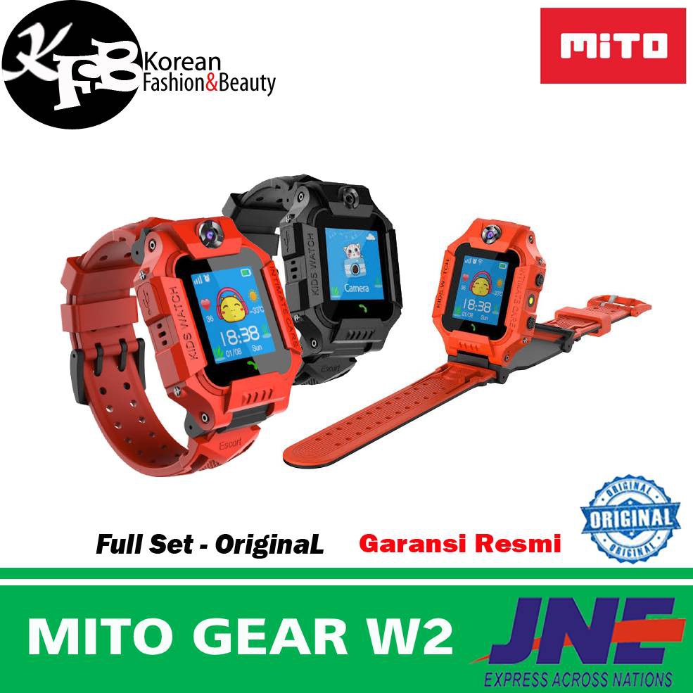 smartwatch mito gear w2 - original - garansi