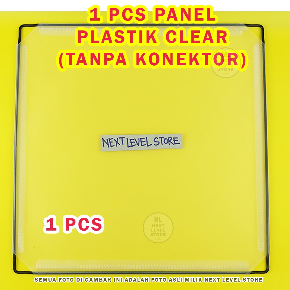 DIY Panel Pagar Kandang 35x35cm Anjing Kucing Kelinci Kura Lemari Rak Sepatu Tanaman - Pilih di VARIASI-Panel Plastik Clear