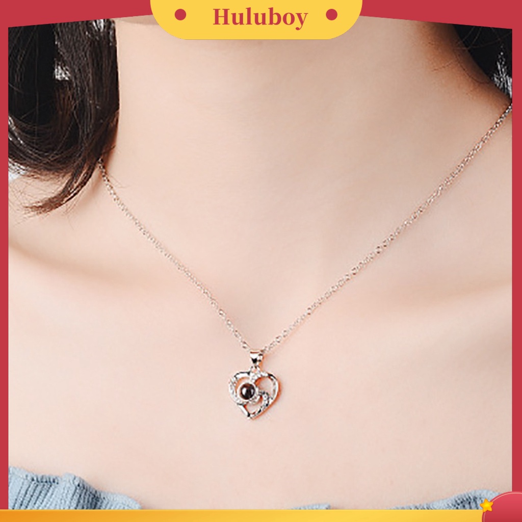 Hu Hu Hu Hu Hu Alat Bantu Pasang Kacamata♡ Kalung Bentuk Hati Adjustable Bahan Alloy Untuk Wanita