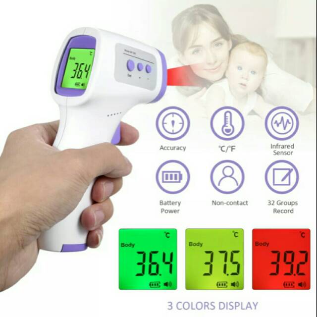 InfraRed Forehead Non-Contact Portable Digital Termometer Gun Thermogun