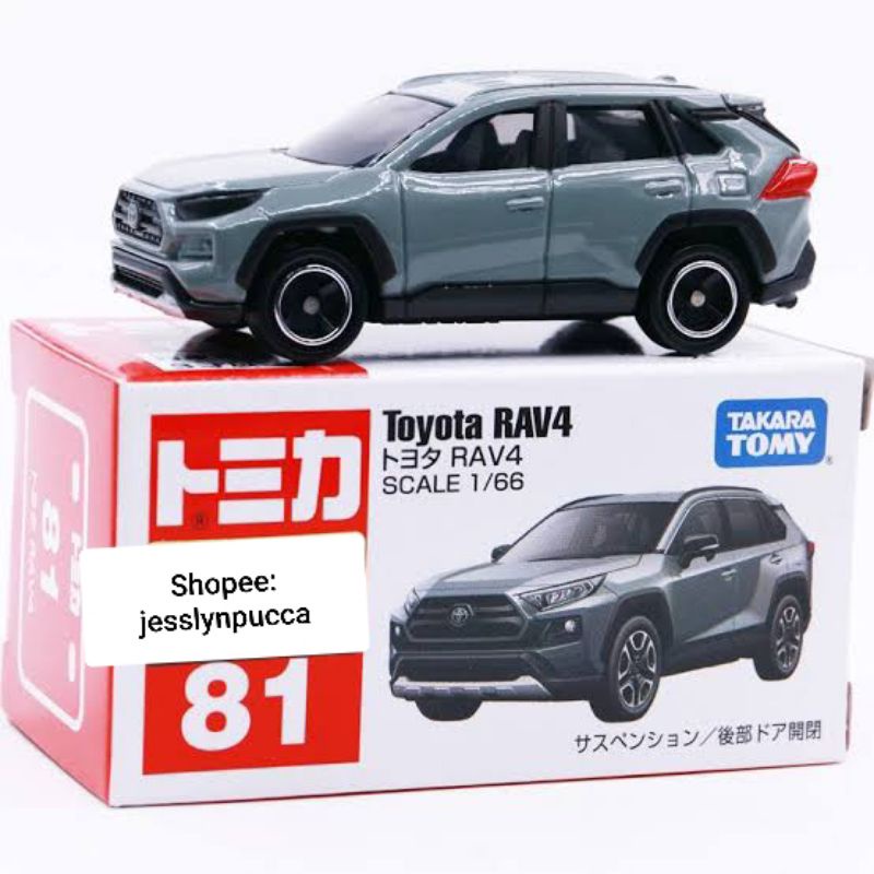 TOMICA TOYOTA RAV4 GREY ABU #81 TAKARA TOMY DIECAST MOBIL SUV CAR RAVA RAV 4 HIGH END FAMILY CARS HA