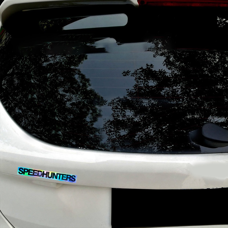 1 Pcs SPEEDHUNTERS/スピードハンターズ Stiker Mobil Reflektif Stiker Laser Pribadi