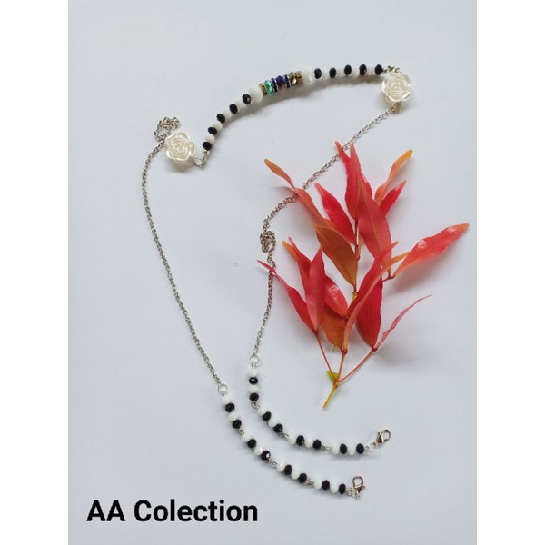 2in 1 Tali Masker / 2in1 Strap Masker KRISTAL / Kalung Masker 2in1/Strap Masker 2in1/ Headloop 2in1