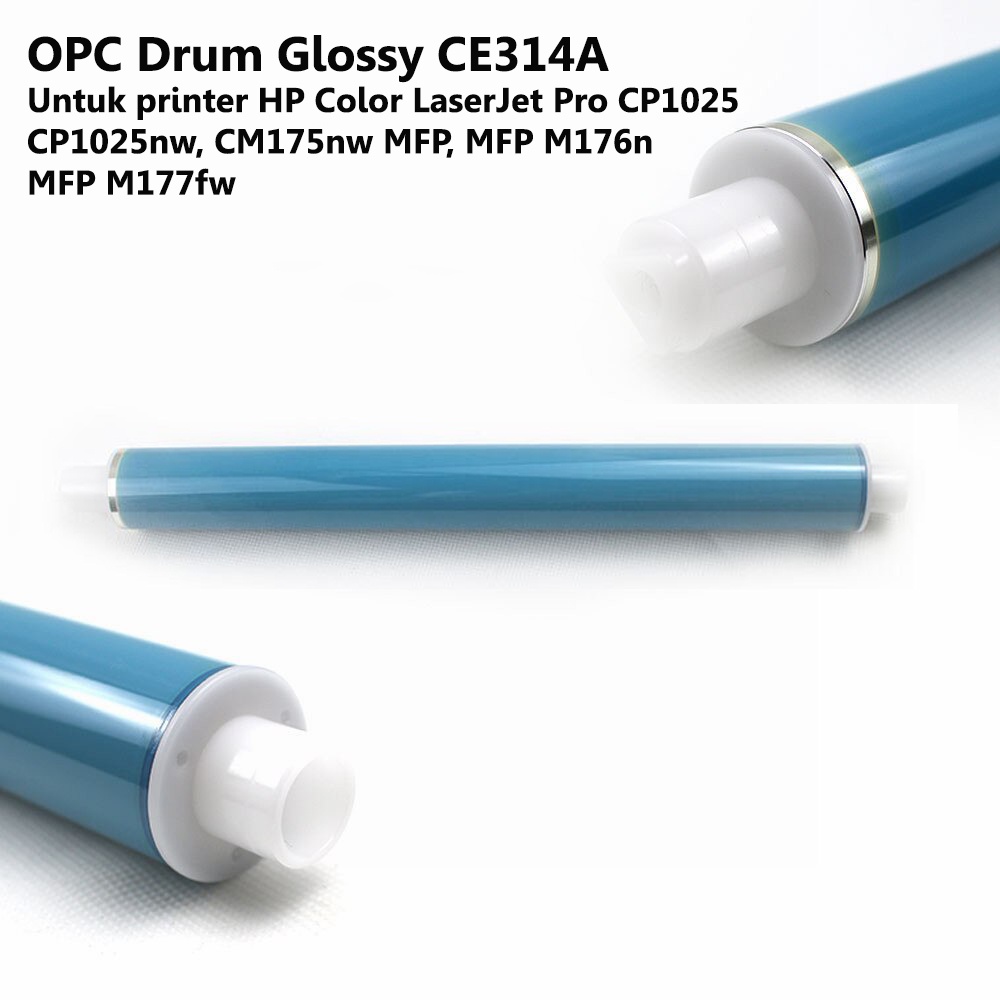 OPC Drum Glossy CE314A untuk printer HP Color LaserJet Pro CP1025, CP1025nw, CM175nw MFP, MFP M176n, MFP M177fw