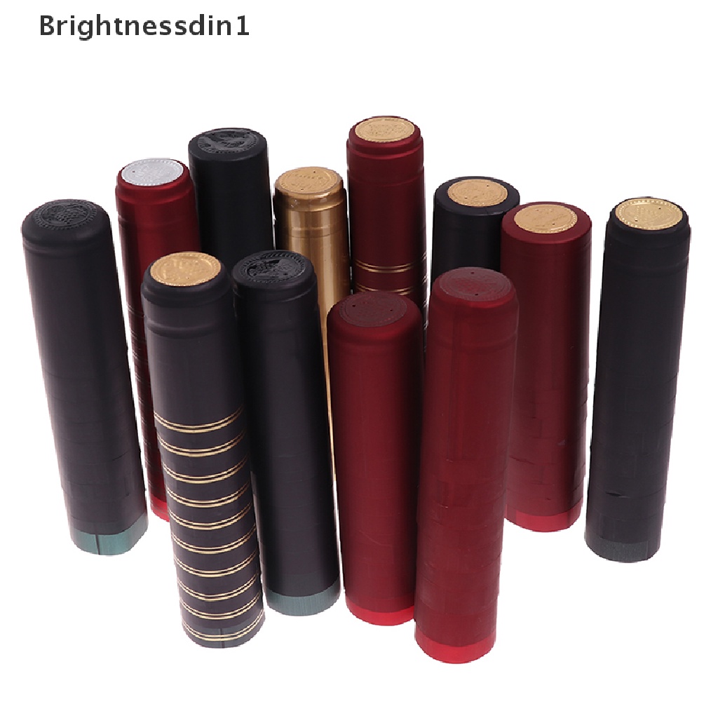 10 Pcs Tutup Botol Wine Bahan PVC Heat Shrink 1 In 1 Untuk Perlengkapan Pesta