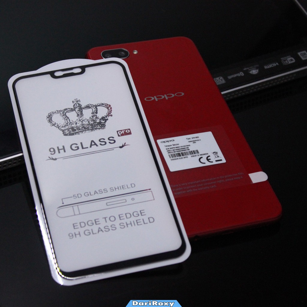 Tempered Glass 3D Color Full Oppo F7 F9