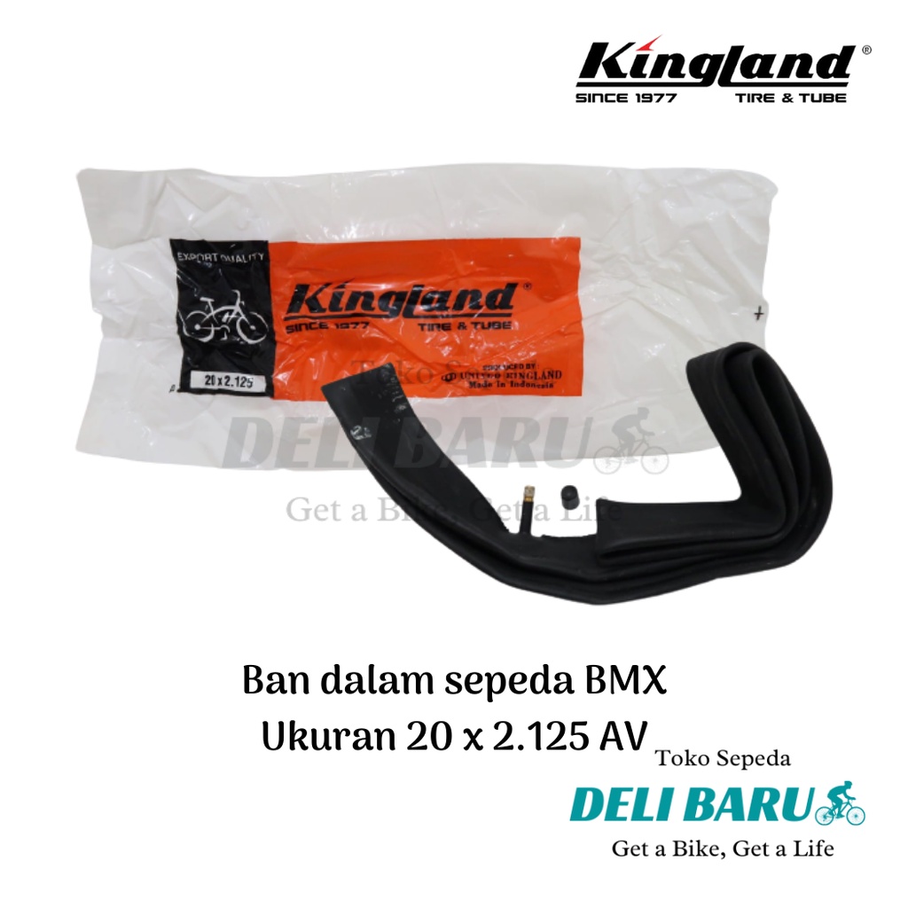 Kingland Ban dalam 20 x 2.125 plastik orange sepeda anak, BMX