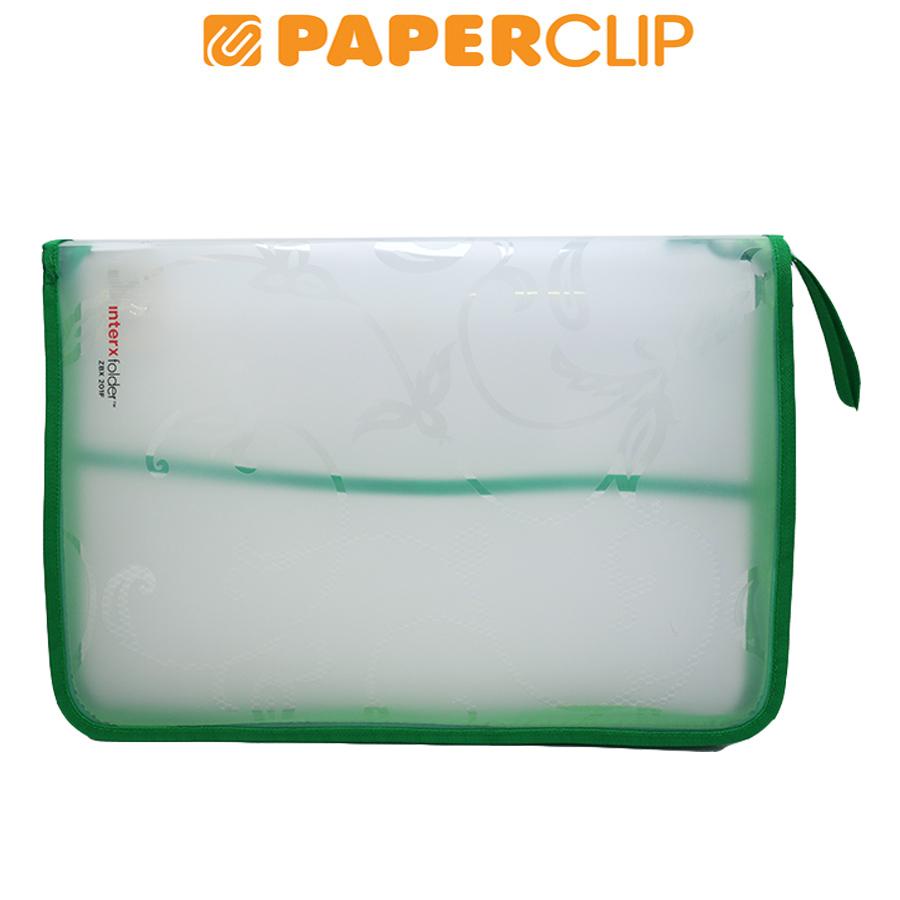 

ZIPPER BAG INTER X FLORA ZBX201F FC GREEN