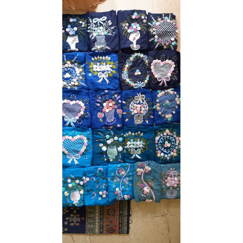 mukena linen tile terusan rayon super mukenah adem