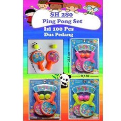 SH 280 - MAINAN ANAK PING PONG + BAD BAHAN PLASTIK SH280