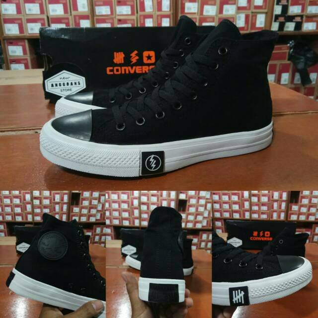 Sepatu Converse CT All Star X Undefeated Black White Hitam Sepatu Converse CT All Star X Undefeated Black White Hitam