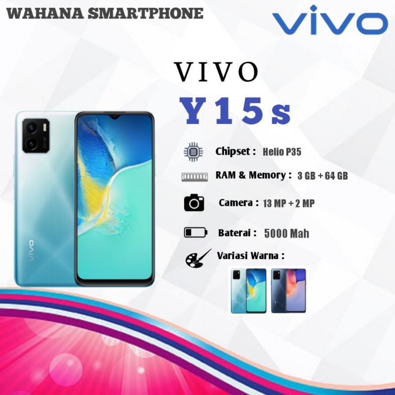 VIVO Y15S RAM 3/64GB 5000Mah
