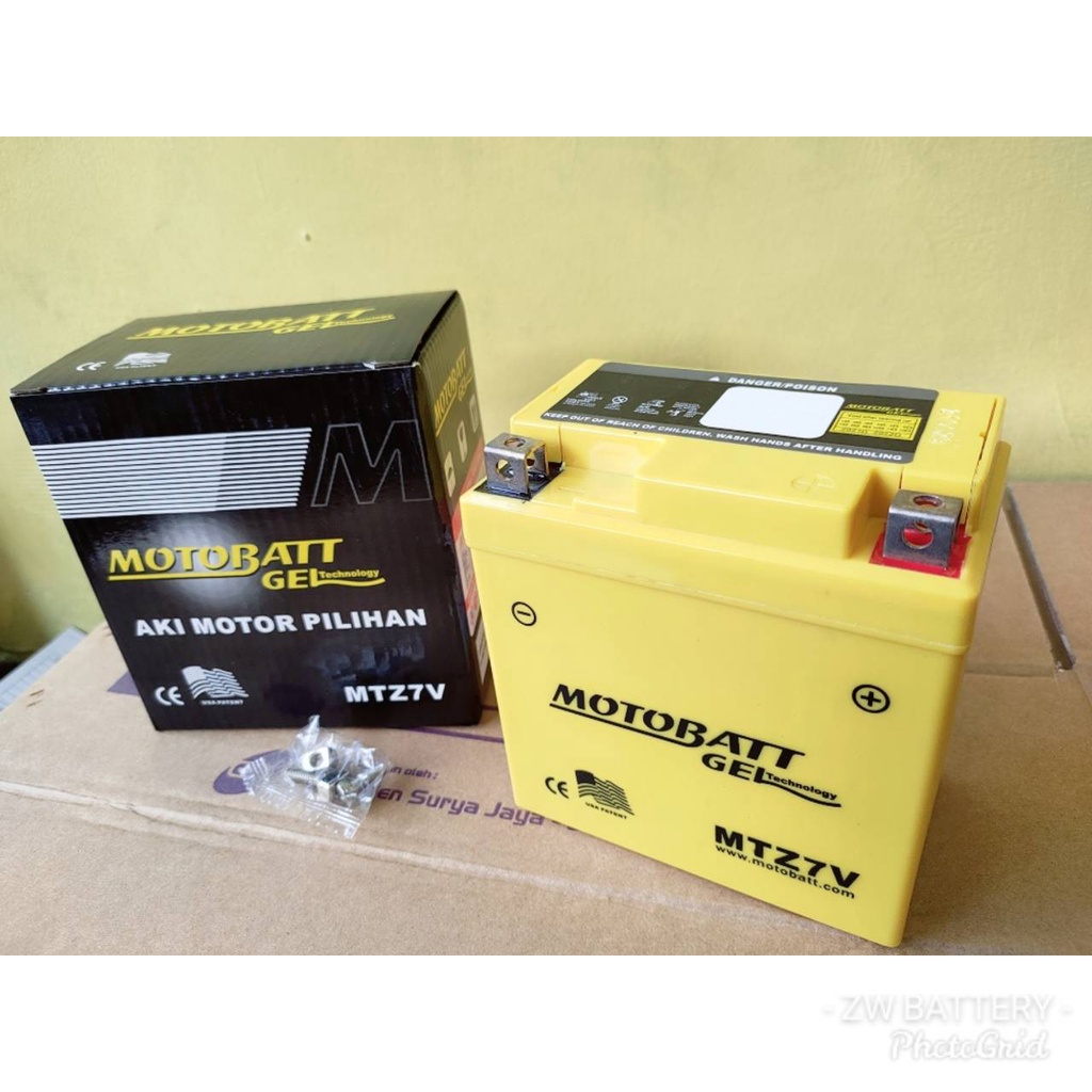 Aki Motor NMAX, AEROX, VESPA LXV 125, KLX 150 MTZ7V MOTOBATT