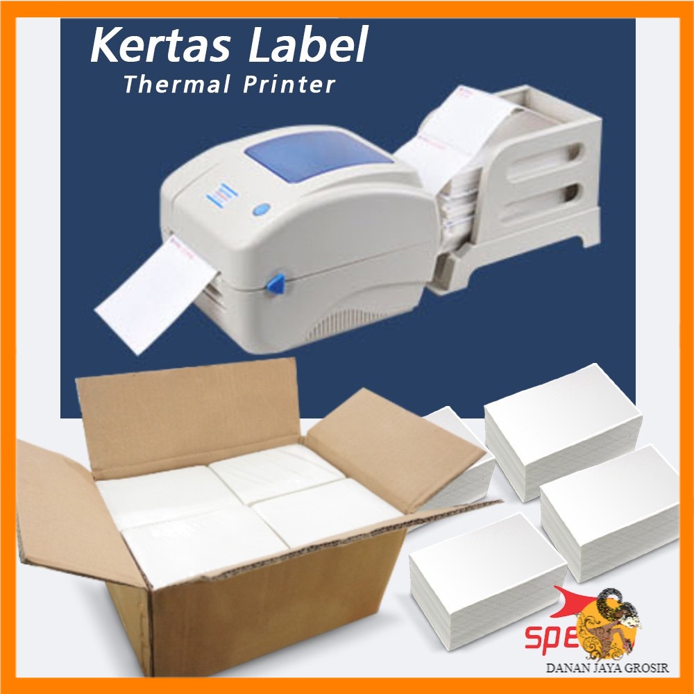 

Label Thermal 100x150 mm Isi 500 Lembar Kertas Label Sticker Receipt Barcode Xpinter