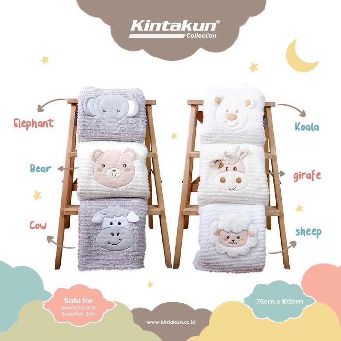 Selimut Bayi Kintakun / New Drop Needle Blanket Ukuran 76x102 cm