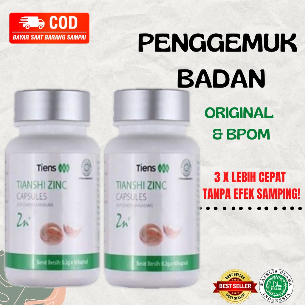 SUPLEMEN PENGGEMUK BADAN ZINC CAPSULES TIENS TERLARIS REKOMENDASI