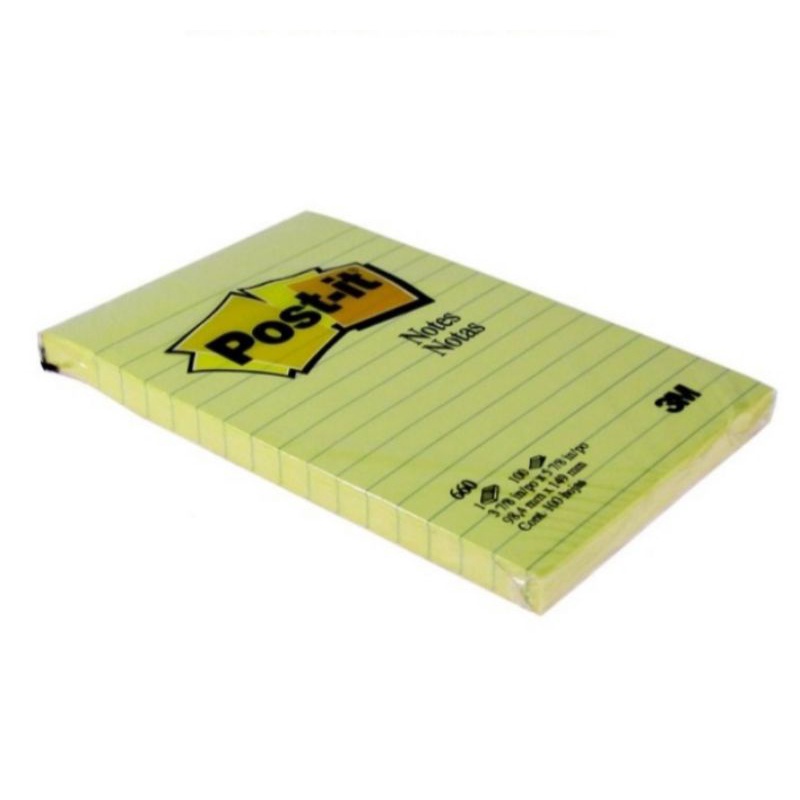 

3M post it sticky notes yellow lines bergaris 660