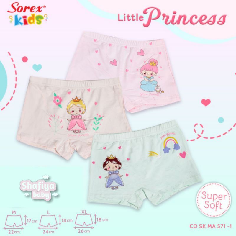 Celana Dalam Anak Perempuan CD / Boxer Sorex MA 571 Cd Sorex Kids Girl Ma571