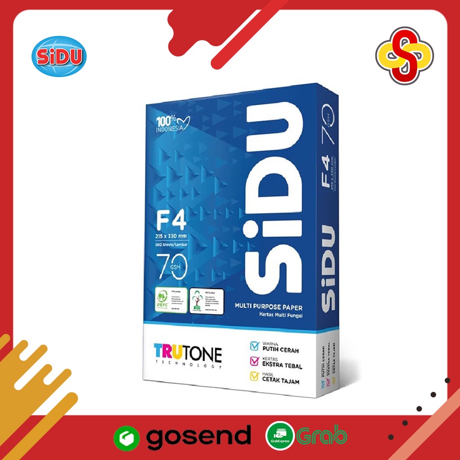 

KERTAS HVS SIDU F4 70 GR ISI 500 LEMBAR