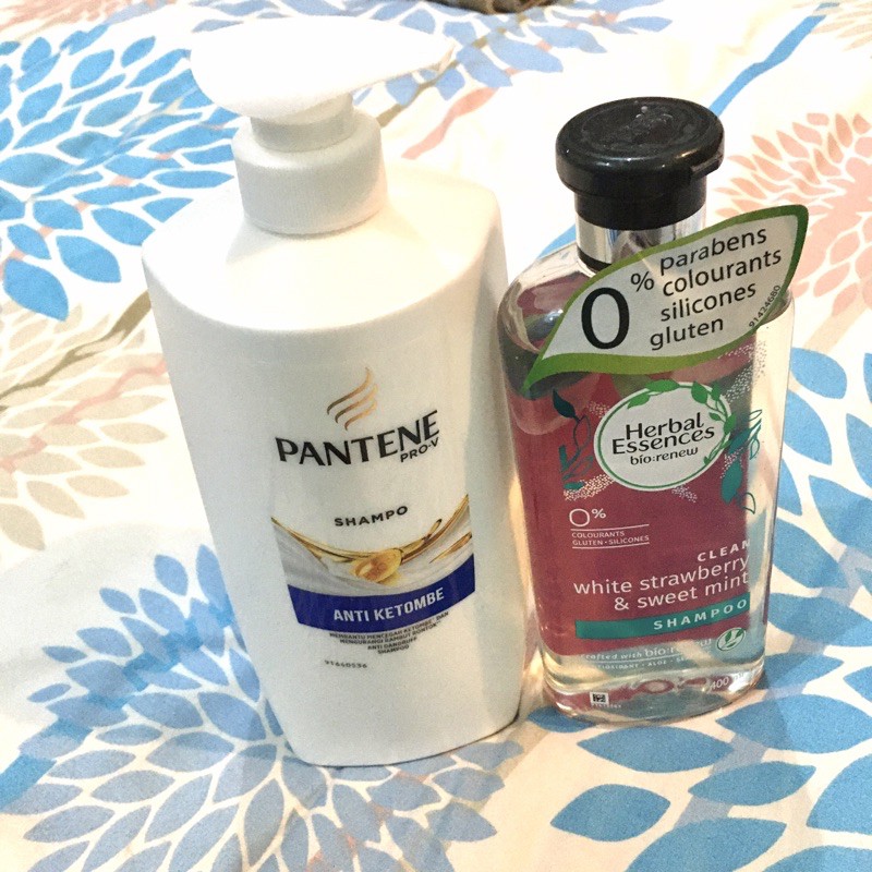 Shampoo Pantene Anti Ketombe Herbal Essences New No Preloved 9 Shopee Indonesia