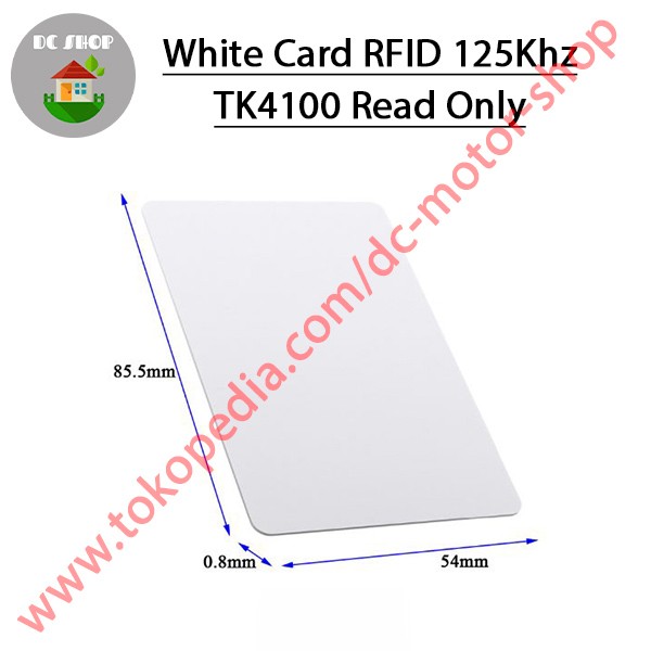 

Utrs0e4 Kartu Rfid 125Khz / Rfid Card 125Khz/Proximity Tk4100 Em4100 Read Only As71S0D