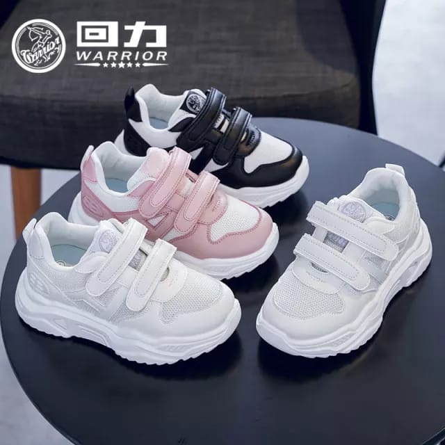 Sepatu Sport Warrior Anak Laki-laki Perempuan Strap2 Sepatu Kets Sneakers Olahraga Anak Cowok Cewek 