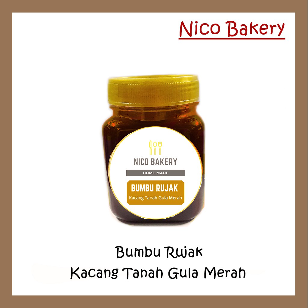 

Bumbu Rujak Kacang Tanah dan Gula Merah Nico Bakery kemasan 250 gram